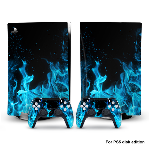 Playstation 5 Blue Flame Skin